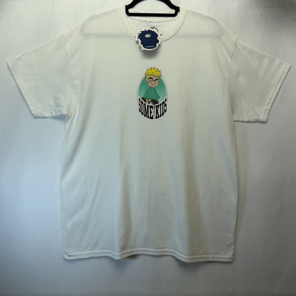 Some Kids Brand T Shirt Mens Large White‎ Streetwear Short Sleeve Skateboard
